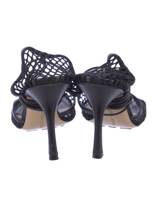 Bottega Veneta Mesh Leather Trim Embellishment D'Orsay Pumps