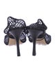 Bottega Veneta Mesh Leather Trim Embellishment D'Orsay Pumps