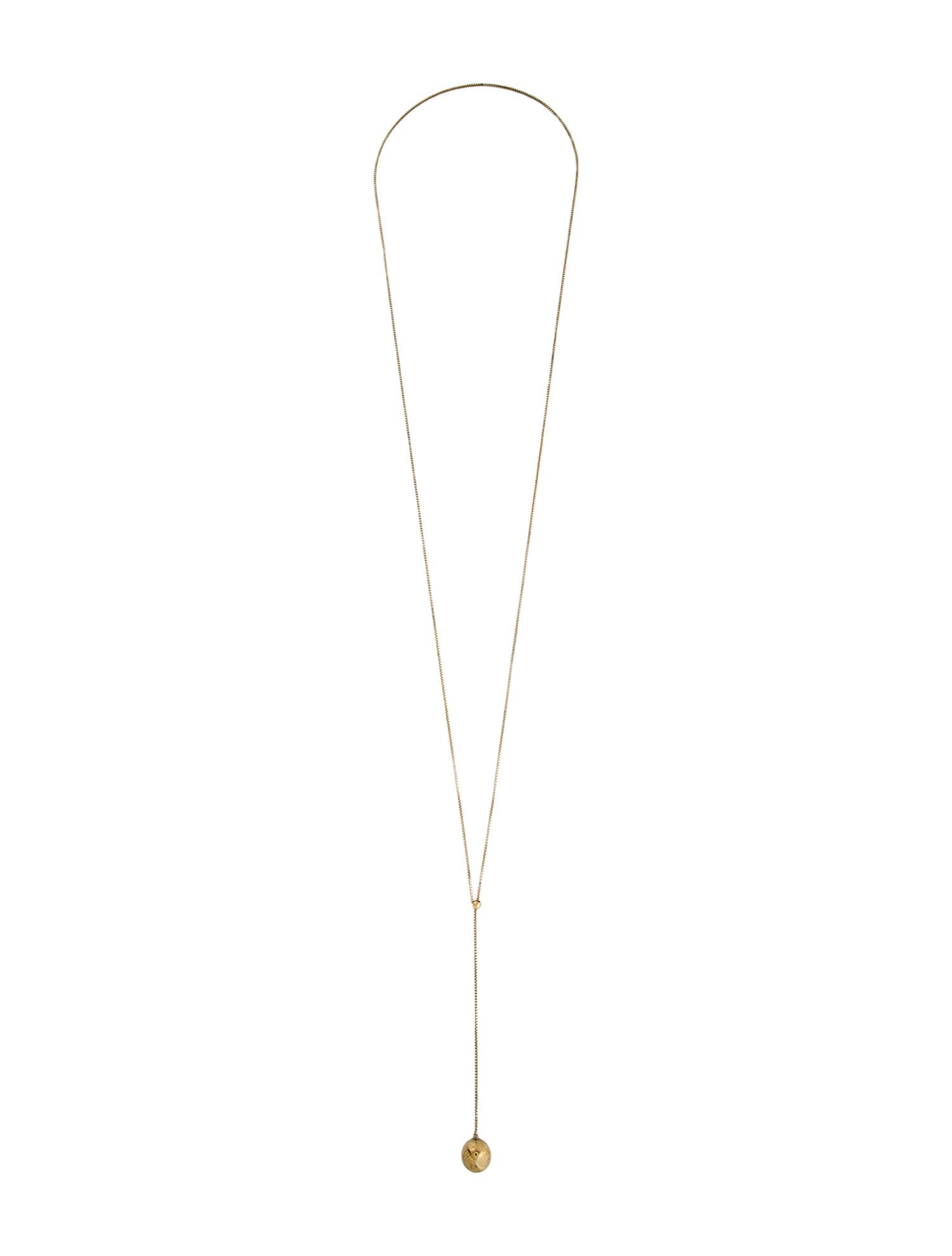 Bottega Veneta Adjustable Sphere Lavalier Necklace