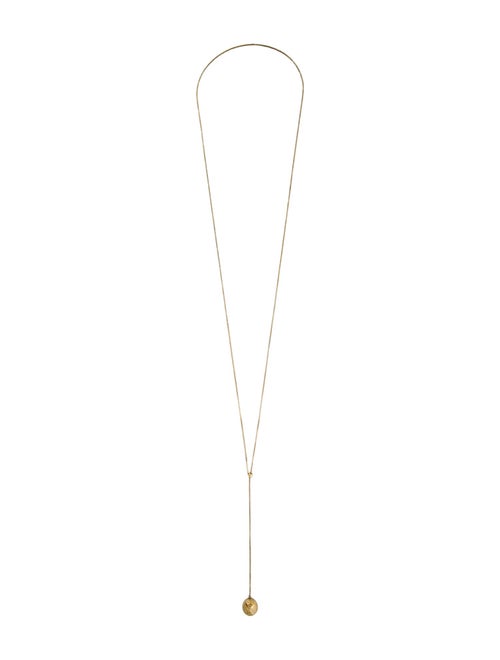 Bottega Veneta Adjustable Sphere Lavalier Necklace