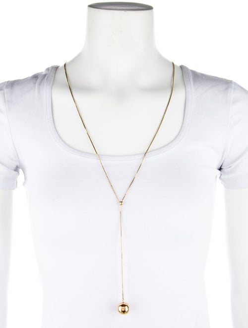 Bottega Veneta Adjustable Sphere Lavalier Necklace