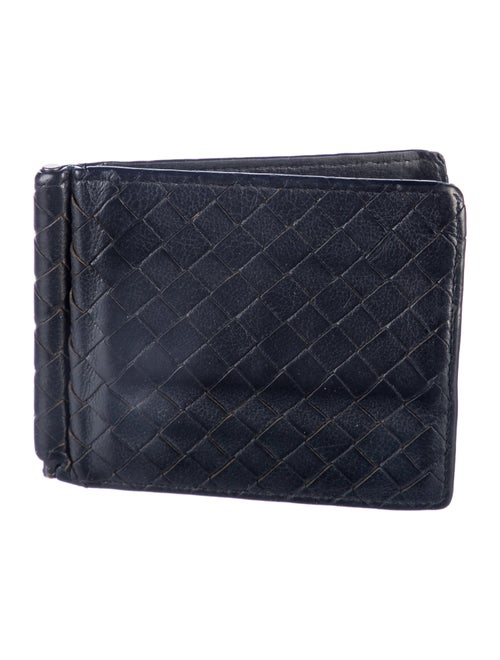 Bottega Veneta Bill Clip Intrecciato Weave Wallet