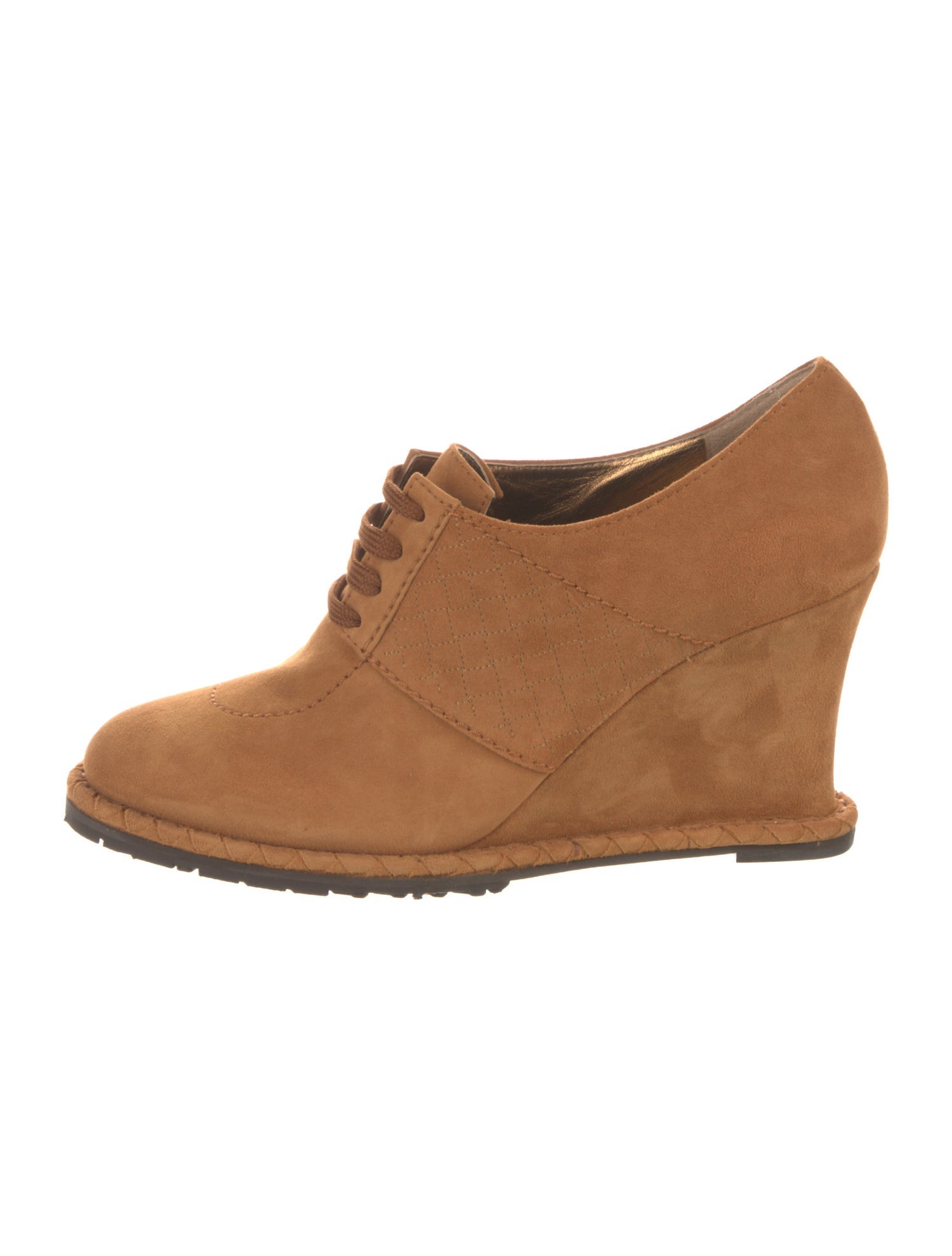 Bottega Veneta Intrecciato Weave Suede Lace-Up Boots
