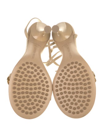 Bottega Veneta Leather Chain-Link Accents Sandals