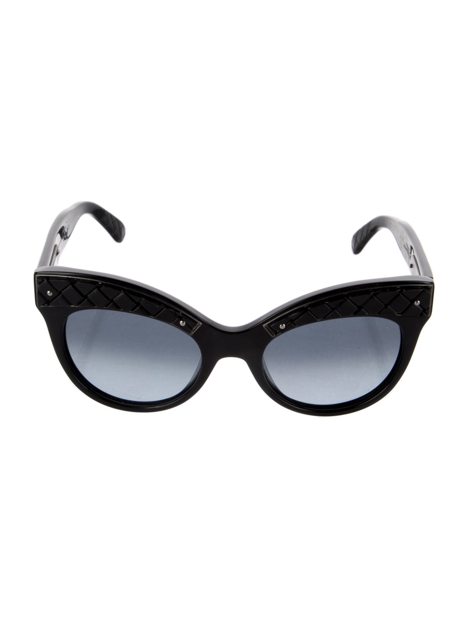 Bottega Veneta Intrecciato Weave Cat-Eye Sunglasses
