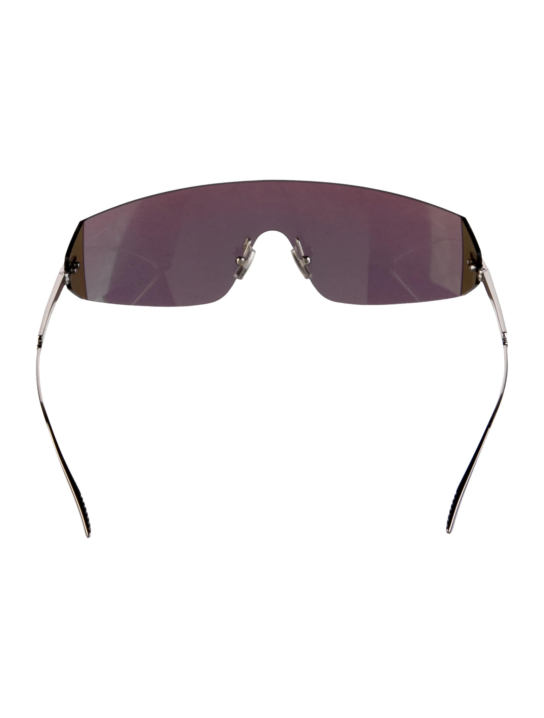 Bottega Veneta Shield Mirrored Sunglasses