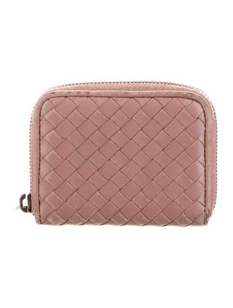 Bottega Veneta Intrecciato Weave Leather Compact Wallet