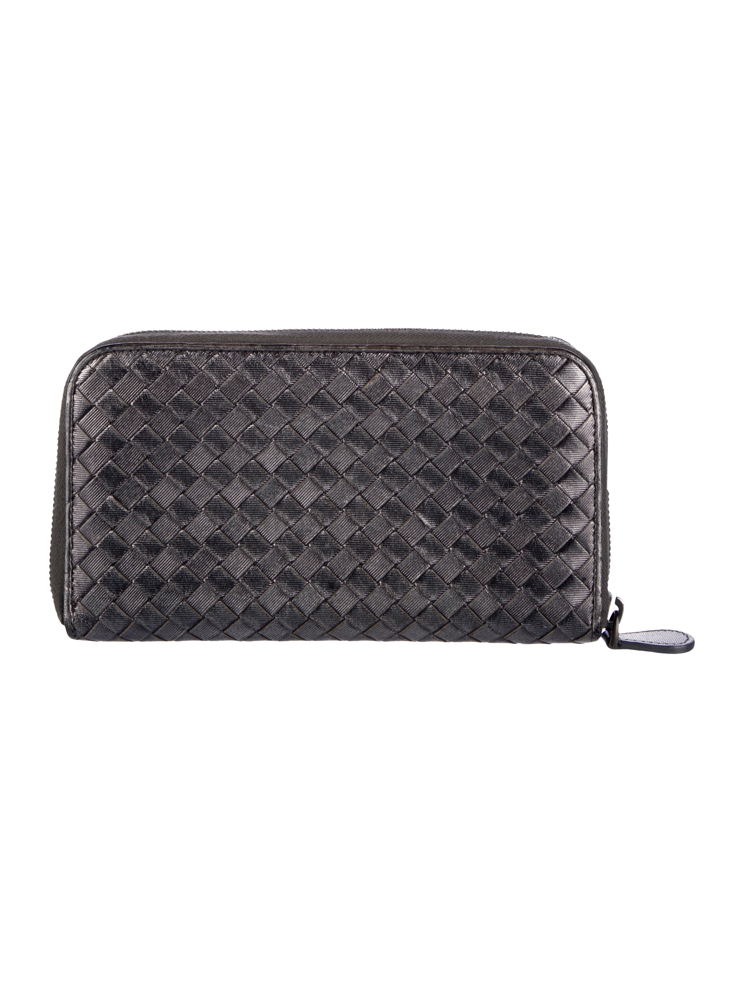 Bottega Veneta Intrecciato Weave Leather Continental Wallet