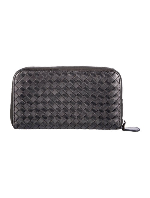 Bottega Veneta Intrecciato Weave Leather Continental Wallet