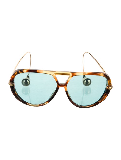 Bottega Veneta Aviator Mirrored Sunglasses