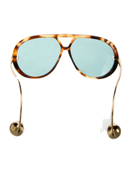 Bottega Veneta Aviator Mirrored Sunglasses