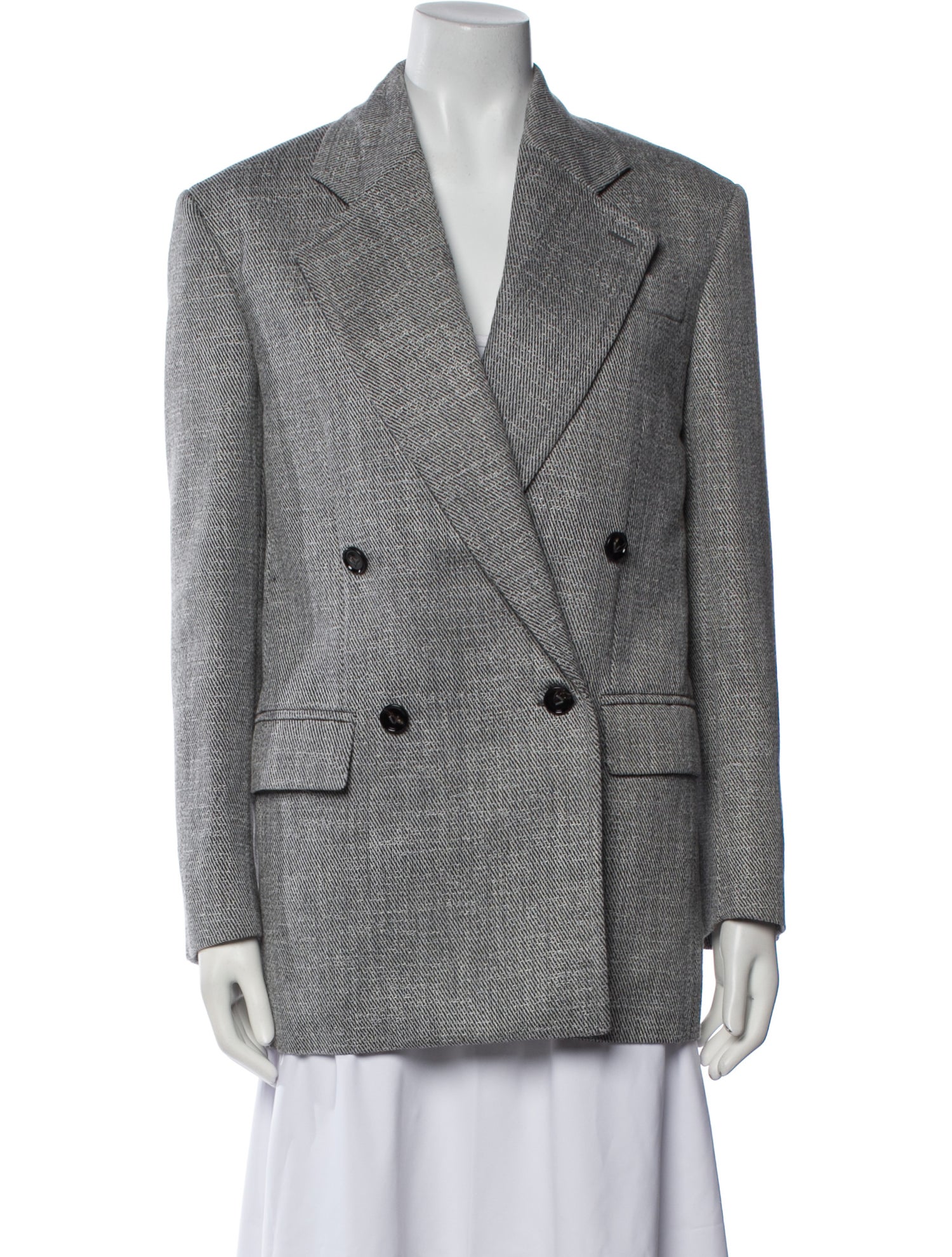 Bottega Veneta Plaid Print Blazer