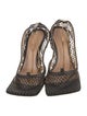 Bottega Veneta Chain-Link Accent Mesh T-Strap Sandals