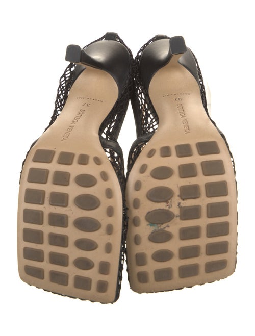 Bottega Veneta Chain-Link Accent Mesh T-Strap Sandals