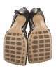Bottega Veneta Chain-Link Accent Mesh T-Strap Sandals