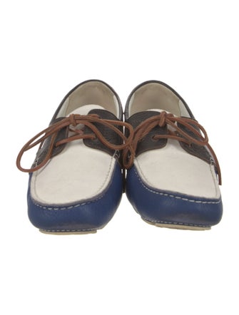 Bottega Veneta Leather Colorblock Pattern Moccasins