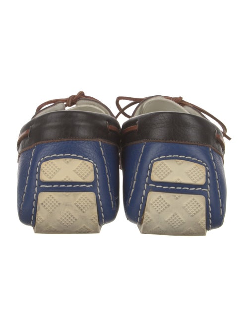 Bottega Veneta Leather Colorblock Pattern Moccasins