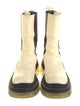 Bottega Veneta Leather Colorblock Pattern Rain Boots
