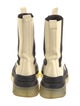 Bottega Veneta Leather Colorblock Pattern Rain Boots