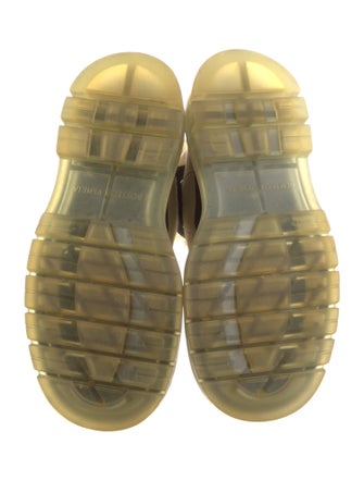 Bottega Veneta Leather Colorblock Pattern Rain Boots