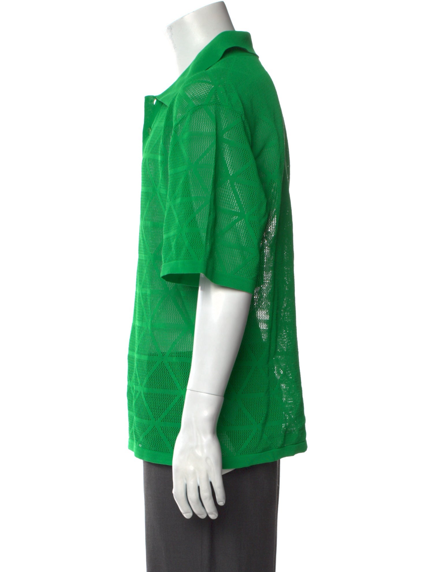 Bottega Veneta Printed Crew Neck Polo Shirt