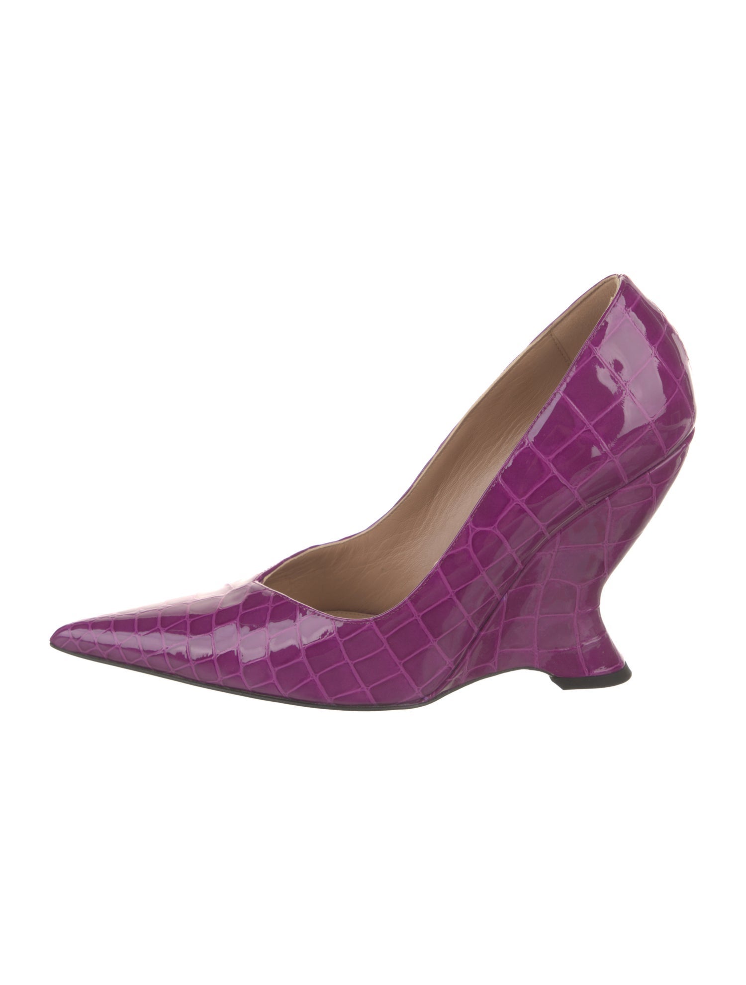 Bottega Veneta Patent Leather Animal Print Pumps