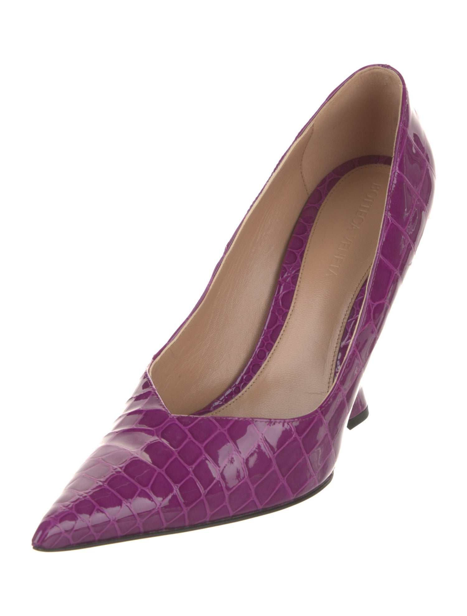 Bottega Veneta Patent Leather Animal Print Pumps