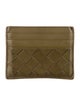Bottega Veneta Intrecciato Weave Leather Card Holder