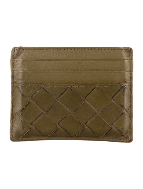 Bottega Veneta Intrecciato Weave Leather Card Holder
