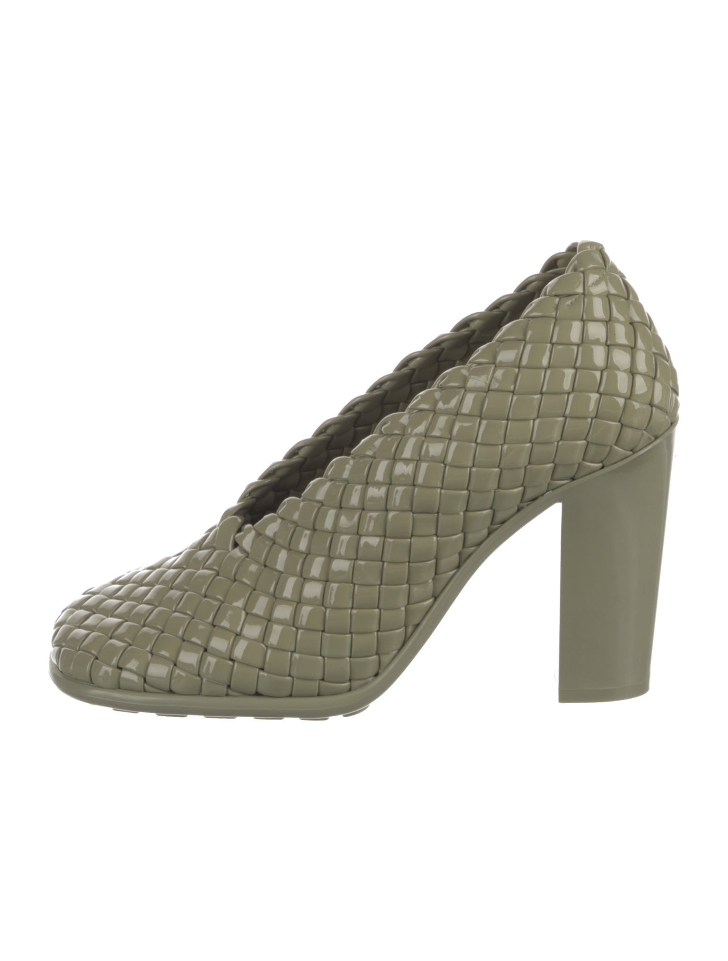 Bottega Veneta Intrecciato Weave Rubber Pumps