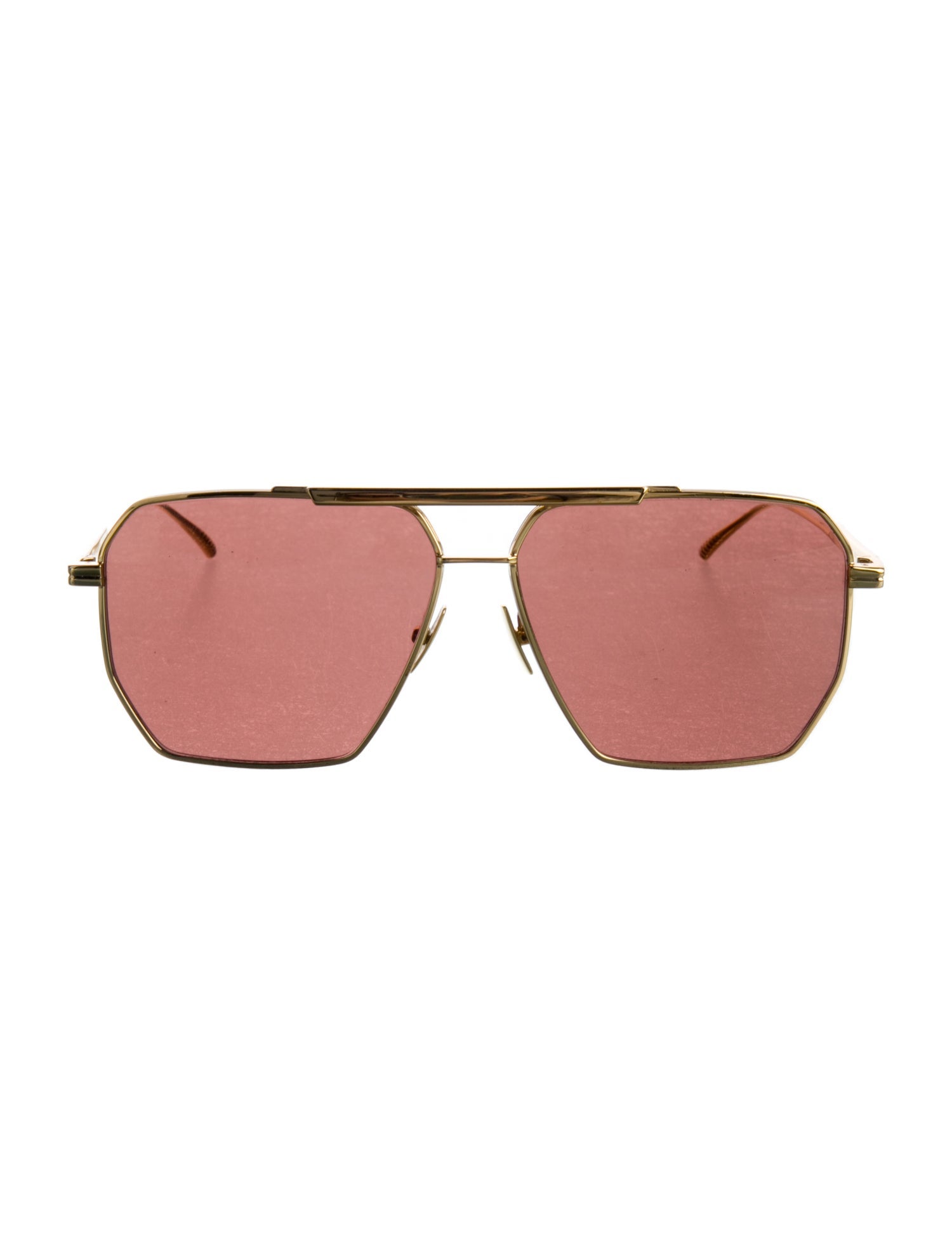 Bottega Veneta Aviator Tinted Sunglasses