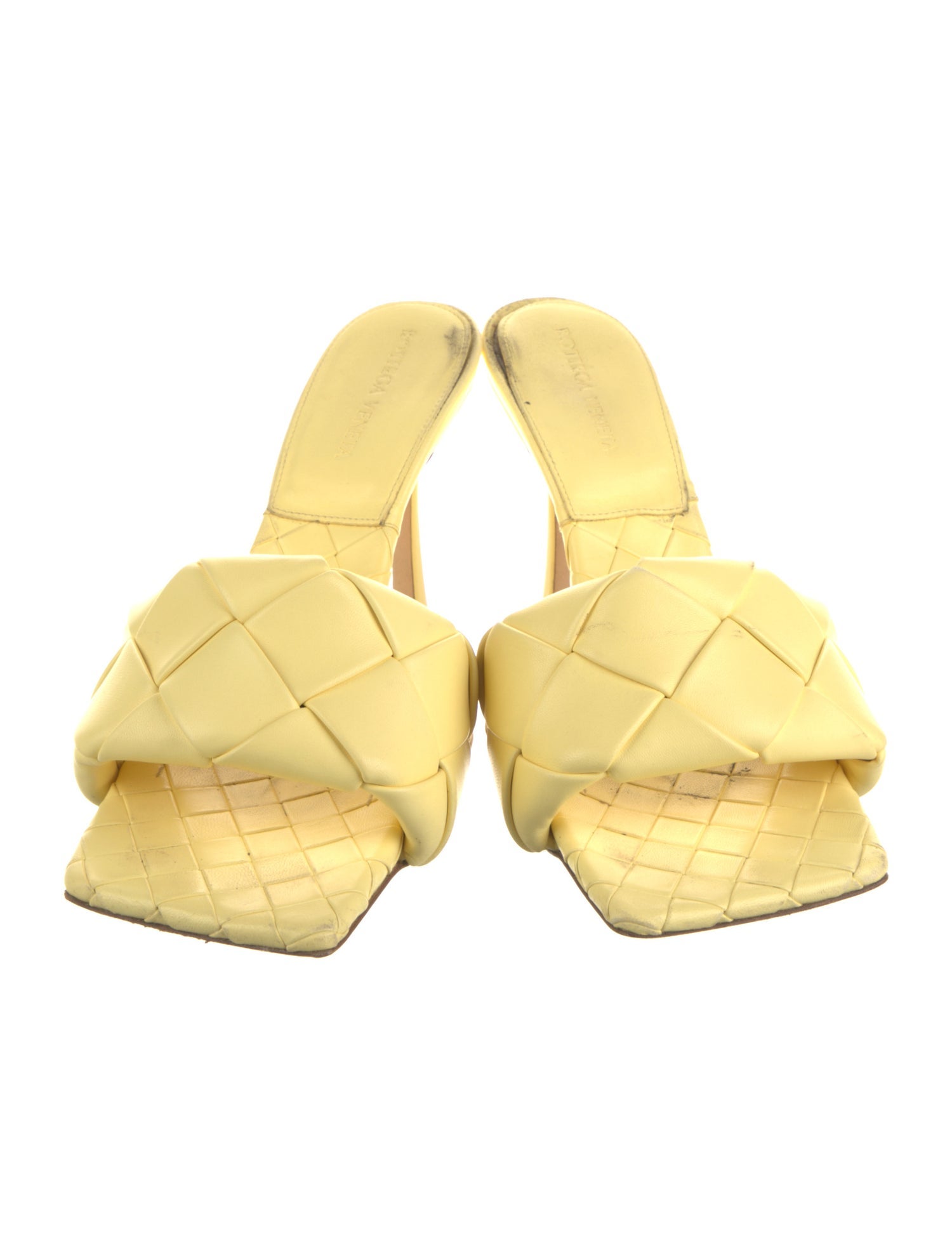 Bottega Veneta Intrecciato Weave Leather Slides