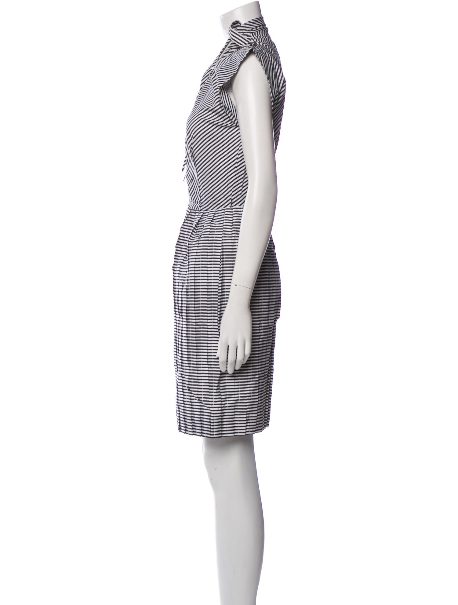 Bottega Veneta Striped Mini Dress