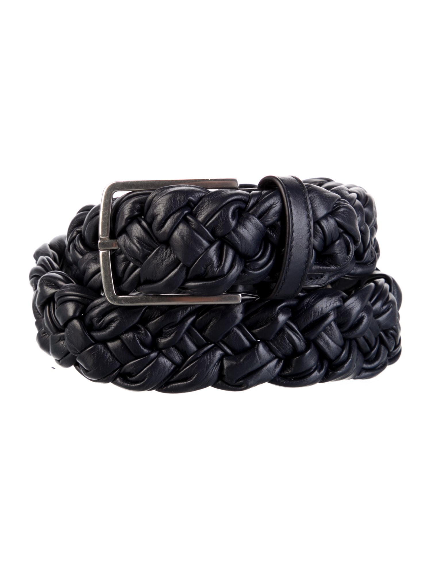 Bottega Veneta Leather Braided Accents Belt