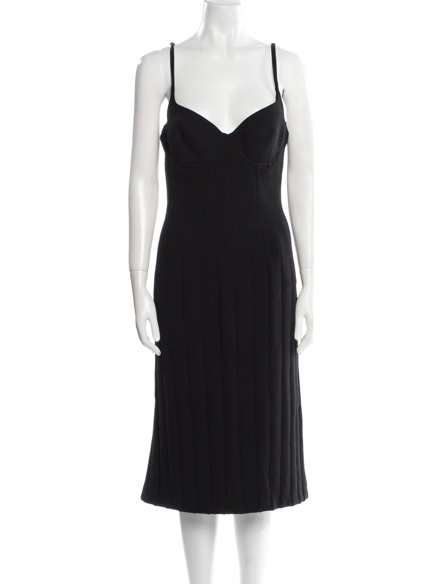 Bottega Veneta Virgin Wool Midi Length Dress