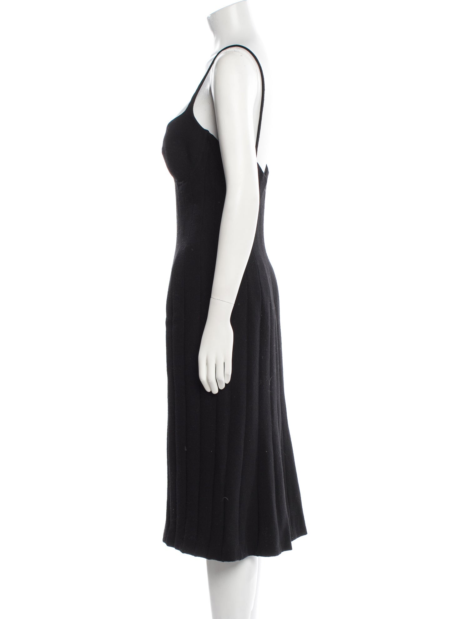 Bottega Veneta Virgin Wool Midi Length Dress