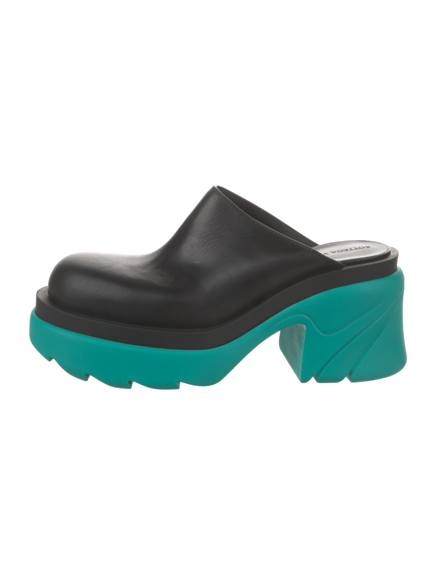 Bottega Veneta Leather Colorblock Pattern Mules