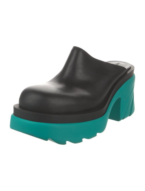 Bottega Veneta Leather Colorblock Pattern Mules