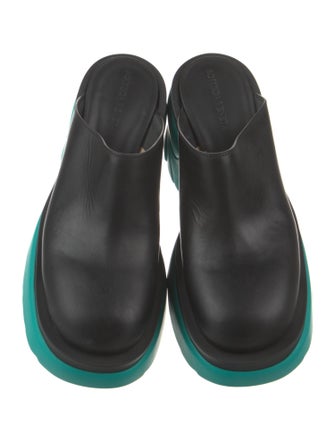 Bottega Veneta Leather Colorblock Pattern Mules