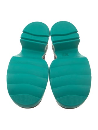 Bottega Veneta Leather Colorblock Pattern Mules