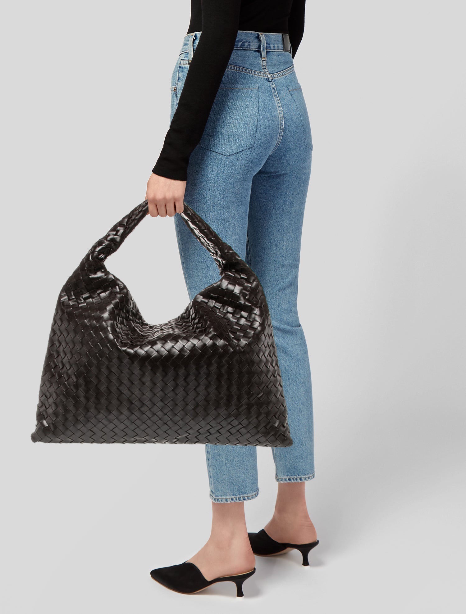 Bottega Veneta Intrecciato Hop Large