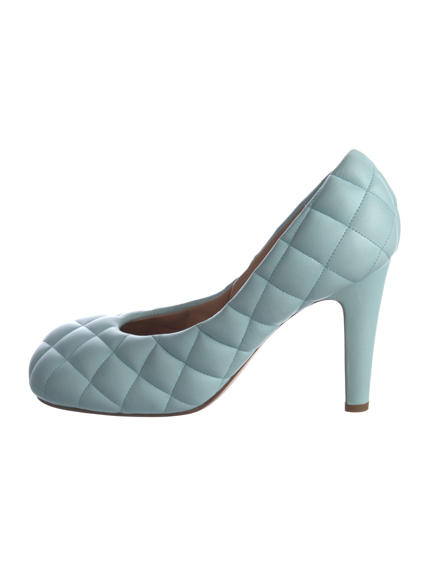Bottega Veneta Quilted Pattern Leather Pumps