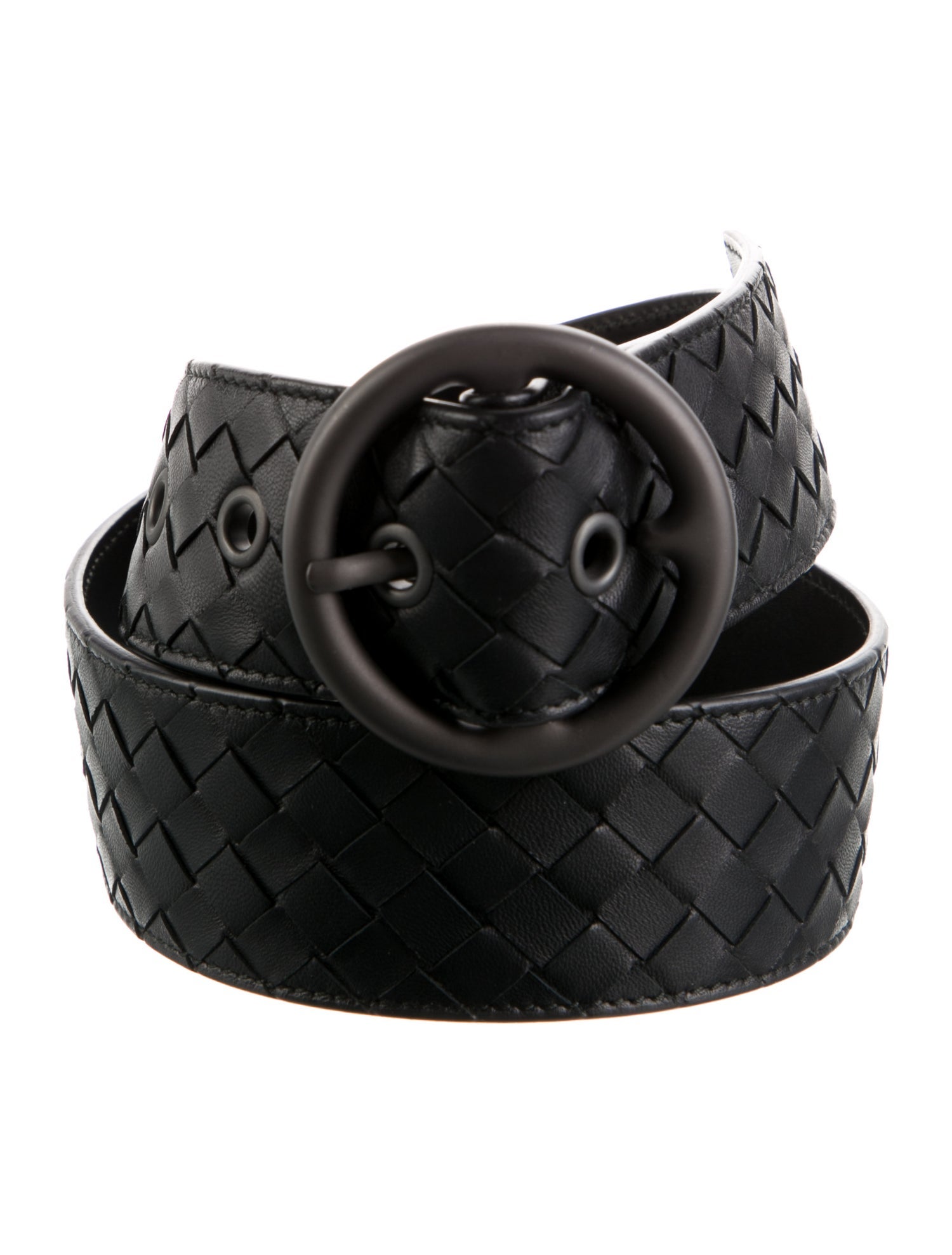 Bottega Veneta Intrecciato Weave Leather Belt