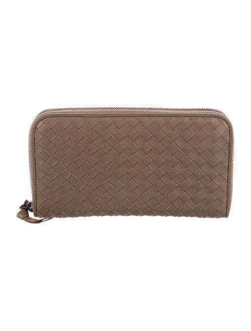 Bottega Veneta Intrecciato Weave Leather Continental Wallet
