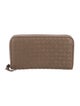 Bottega Veneta Intrecciato Weave Leather Continental Wallet