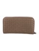 Bottega Veneta Intrecciato Weave Leather Continental Wallet