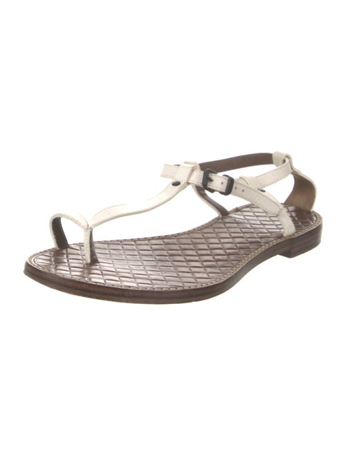 Bottega Veneta Leather T-Strap Sandals