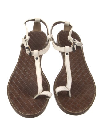 Bottega Veneta Leather T-Strap Sandals