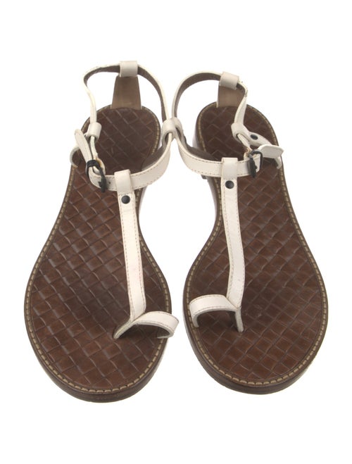 Bottega Veneta Leather T-Strap Sandals