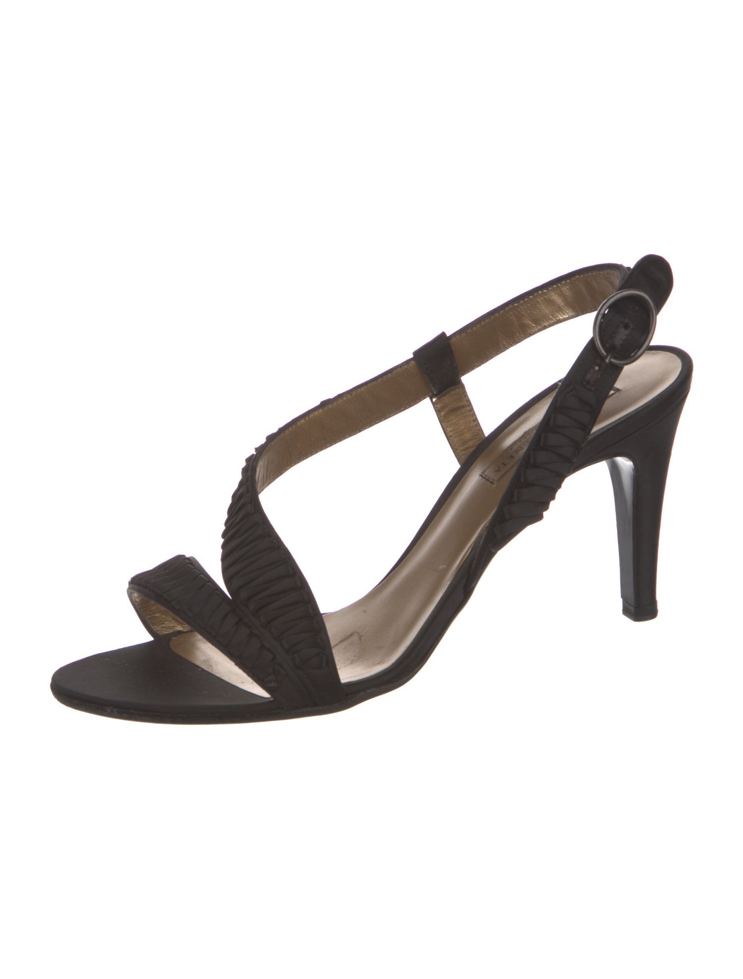 Bottega Veneta Intrecciato Weave Suede Slingback Sandals